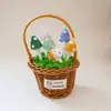 Zibo vidriado de colores adornos pequeños hechos a mano hoja de loto brotes de loto hongo rocío de lluvia maceta manualidades decorativas de escritorio