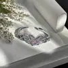 Estilo Dulce Fresco Mariposa Esmalte Goteo Zirconia Súper Brillante Anillo Abierto Lujo Ligero Gama Alta Diseño de Nicho Personalizado Anillo Versátil