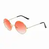 Gafas de Sol Redondas Retro Color Océano Color Caramelo Metálicas de Moda Harajuku para Hombres y Mujeres Gafas Coloridas Transfronterizo