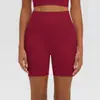 Pantalones Cortos de Yoga Deportivos Transpirables Elásticos Agradables a la Piel de Ajuste Delgado Transfronterizos Europeos y Americanos para Correr, Fitness, Levantamiento de Glúteos, Longitud de Tres Cuartos, Ropa de Yoga