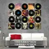 Decoración de Discos de Vinilo para Bares, Ktvs, Cafés, Pegatinas de Pared Creativas, Cafés de Internet Retro Americanos, Pósters de Discos, Colgantes de Pared