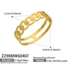 Pulsera Misteriosa de Acero Inoxidable de Lujo Ligero de Alta Gama Estilo Europeo y Americano para Mujer, Pulsera Hueca con Forma de Corazón de Oro de 18 Quilates, Joyería Elegante para Manos al por Mayor