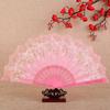 Abanico chino de mariposa para mujer, danza clásica, abanico plegable de plástico, regalo artesanal, abanico plegable pequeño de estilo antiguo