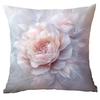 Temu funda de almohada nueva transfronteriza hermosa flor de acuarela impresión digital sofá funda de almohada de poliéster