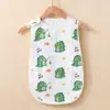 Saco de Dormir de Gaze de Algodão Puro Estilo Colete Sem Mangas Verão Fino Bebê Dormindo Anti-Chute Crianças Colcha Anti-Chute Artefato
