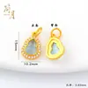 Accesorios DIY Dorados Antiguos Conservadores del Color con Colgante de Calabaza Incrustado de Diamantes, Colgante de Calabaza Hueca Filigrana Personalizada de Fortuna y Prosperidad con Accesorios de Agujero