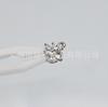 ASTM F-136 Titanium Alloy Elegant Swan Brincos com Multicolor Zirconium Ear Nail Ear Nail Puncture Brincos Cross Border