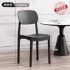 Habitación de Alquiler Mesa de Comedor Taburete de Plástico Silla de Comedor para el Hogar Apilable Taburete Engrosado Hogar Fuerte y Duradero Silla para Sala de Estar