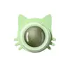 Bola de Catnip para gato, brinquedo rotativo para moer e limpar os dentes, noz de galha para autoentretenimento e alívio do tédio, brinquedo de lamber para gato em formato de urso e maçã
