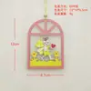 Artesanato de Madeira Transfronteiriço Peça Decorativa de Madeira de Páscoa Pingente Tema de Festa Etiqueta Pendurável Decorativa Etiqueta Pendurável de Coelho de Desenho Animado