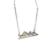 Set de Caja de Regalo con Semillas de Berro, Collar con Forma de Montaña para el Día de la Madre, Cadena Clavicular de Acero Inoxidable de Moda, Regalo para Mamá