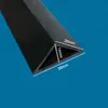 Tira de Chaflán de Potencia Plantilla de Hormigón Tira de Esquina de Arco de Cemento de PVC Tira de Chaflán en Forma de T Línea de Chaflán de Columna de Agua Clara