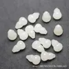 Colgante de Calabaza de Vidrio Blanco Transparente Turquesa 10X14Mm Accesorios para Pulsera, Collar, Pendientes DIY