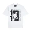 Nova Camiseta de Base Melancólica Rica de Segunda Geração Erd Sketch Graffiti Solta Casual de Manga Longa Marca Tendência Masculina e Feminina Camiseta de Manga Longa