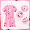 Sudeste Asiático Novas camisolas para meninas verão doce lar usar vestido saia de renda manga curta solta estilo coreano saia infantil