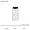 Llave de vaso hexagonal métrica 1/4 de pulgada 4-14 mm 6 ángulos Cabeza hexagonal Llave de carraca Socket Head Herramientas de reparación de automóviles
