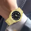 Reloj para Hombre de Negocios de Moda Transfronterizo, Correa de Acero Inoxidable Mate, Reloj de Cuarzo Luminoso Resistente al Agua, Venta Directa de Fábrica