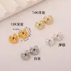 Cuentas al por mayor Color Dorado Chapado en Oro de 18K Resistente al Desgaste Collar Pulsera Cuentas Espaciadoras Cuentas para Ensartar Accesorios para Joyería Hecha a Mano DIY Cuentas Irregulares de Lava