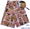 Algodón Africano Ankara Imitación Estampado de Cera Moda Brillo + Cristal Juego de Cera