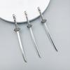 1 Colgante de Aleación de Espada, Espada Larga, Espada Occidental, Accesorio de Joyería de Aleación DIY, Accesorio Colgante para Llavero