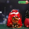 Decoração de Natal Sacola de Presente de Véspera de Natal Sacola de Doces de Natal Sacola de Presente Velhinho Fofo Sacola de Maçã Sacola Tote Infantil