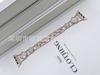 Pulseira de Relógio Fashion Adequada para Apple Watch S11 Liga de Zinco Metálica Estilo Corrente de Trevo de Quatro Folhas Cravejada com Diamantes