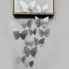 Amazon decoración de mariposa de metal 3d simulación pegatina de pared para dormitorio diseño habitación hueca Festival sala de estar tridimensional