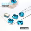 Novos Materiais Vestíveis Atacado Diamante Colorido K9 em Forma de Machado Macaquinho Pequeno Acessórios para Nail Art Mesmo Estilo Gema Unha Coração