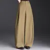 Calça Casual Wide-Leg para Mulheres, Outono 2026 Nova Calça Reta Emagrecedora de Cintura Alta, Calça Casual Versátil Estilosa
