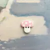 Botões de cogumelo pontilhado de desenho animado fofo com dois furos para suéteres infantis, cardigãs, vestidos, botões decorativos, DIY feito à mão