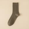Calcetines de Lana para Hombre, Calcetines Gruesos de Media Pantorrilla para Otoño e Invierno, Calcetines Largos Cálidos de Cachemir para Hombre, Calcetines para Hombre de Doble Aguja Zhuji al por Mayor
