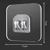 Clips Adhesivos para Estantes, Ganchos Transparentes Cepillados para Baño sin Taladro, Ganchos de Presión sin Rastro, Ganchos de Garra, Accesorios de Ganchos, Venta Directa de Fábrica