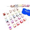DIY com Contas Novo Quadrado Chinês DIY Tinta Salpicada Pia Furo Reto Contas Soltas Pulseira Colar Brincos Estilo Frio Artesanal