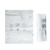 Bolsa de embalaje de ropa al por mayor bolsa de almacenamiento de PE con cremallera 12 seda bolsa de plástico transparente mensaje de advertencia bolsa ziplock 25 * 30cm