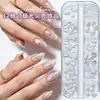 Conjunto de Decoração para Unhas com Estrela do Mar e Conchas de 12 Peças, Venda Quente Transfronteiriça Acessórios de Strass para Unhas DIY com Concha Aurora e Coqueiro