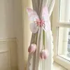 Atrapasueños de Cortina de Tulipán Mariposa, Estilo de Hada y Elegante, Cuerda de Almacenamiento de Cortina Minimalista Nórdico, Nuevo Modelo Transfronterizo