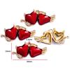 Estilo Gótico Retro Calavera Corazón Cruz Goteando Aceite DIY Aleación Joyería Accesorios Pulsera Collar Colgante W273