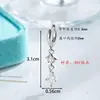 Qingmang Lingyu Hengsen Joias Novo Pingente em Forma de Diamante Pino Reto Brinco Barra de Liga de Titânio Joia para Piercing na Orelha