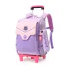 Mochila con Carrito Personalizada para Estudiantes de Primaria de 3º a 6º Grado, Niños y Niñas, Estuche con Carrito de Seis Ruedas de Gran Capacidad, Ligero
