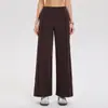 Nuevos Pantalones Deportivos Sueltos Estilo Transfronterizo para Mujer, de Cintura Alta, Casuales, Transpirables, Adelgazantes, de Pierna Recta y Pierna Ancha, Pantalones para Fitness y Yoga