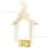 Tienda de Ropa Madera Maciza Ecológica Sin Pintura Perchero para Ropa de Traje de Adulto Perchero Grande Integrado Dorado para Ropa Xiuhe Vestido de Boda
