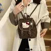 Outono de 2026 Nova Bolsa de Mão Feminina Pequena Moda Vintage Casual Estampa de Leopardo Bolsa de Ombro Mochila para o Trabalho Atacado