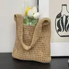 Bolso de Mano de Paja Tejido a Mano para Mujer 2026 Nuevo Estilo Bolso Versátil de Primavera y Verano Bolso de Hombro de Playa para Mujer