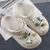 Zapatos de Agujero de Panda Lindos Accesorios DIY Panda Pequeño Travieso Muñeco Hebilla para Zapatos de Agujero Hebilla Decorativa Superior
