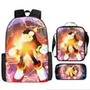Mochila Escolar Transfronteriza Niña Sónica Dibujos Animados Bolsa Infantil Mochila Escolar para Niño Mochila de Jardín de Infancia Traje