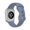 Pulseira esportiva respirável de silicone liso de cor sólida para Apple watch3456SES7S8S9S10iwatch