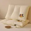 Almohada de Fibra de Soja 100% Algodón Clase A, Núcleo de Almohada para Protección del Cuello y Ayuda para Dormir, Almohada de Soja para Adultos, Almohada de Hotel Cinco Estrellas