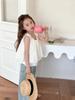 Elmo Beibei Niñas Bebé Estilo Coreano Estilo Vacaciones Encaje Tirantes Camisa de Muñeca sin Mangas Chaleco Top Verano