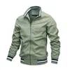 Chaqueta Casual para Hombre Venta Directa de Fábrica Amazon Primavera y Otoño Deportiva Color Sólido Chaqueta Ropa de Hombre