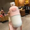 Garrafa Térmica Infantil 304 Resistente a Quedas Copo de Água para Meninos Meninas Boneca de Desenho Animado de Alto Valor Chaleira Portátil Copo com Canudo